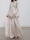 Mutedance 25 Autumn/Winter Waisted Swing Skirt Plant-dyed Highly Handcrafted MD-MD25FW86-hoary